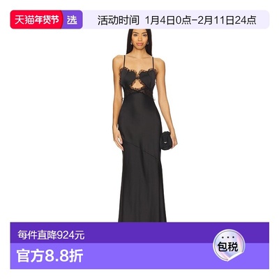 1h可退 香港直邮For Love & Lemons 女士 Val 长款连衣裙 CD3616H