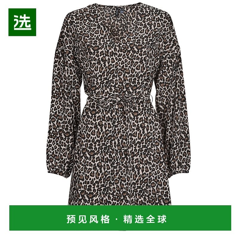 欧洲直邮Vero Moda 女士 VMNAJA LS SHORT DRESS WVN GA NOOS 短