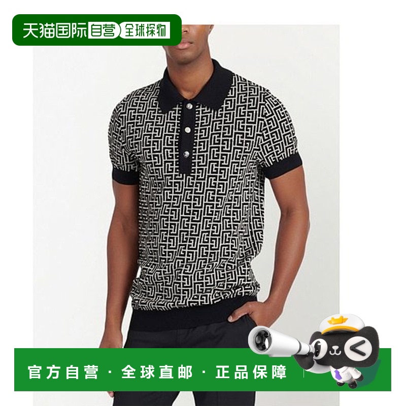 香港直邮Balmain 短袖Polo衫 CH1GB020KB03