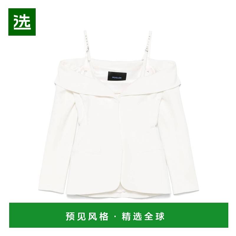 香港直邮MUGLER 女士西服 25S1VE04531961014 SS2025 白色,女装/女士精品,西装,淘宝优惠券,粉丝福利购,淘宝优惠卷