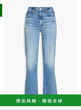 1h可退 香港直邮mother denim 女士 Kick It 高腰喇叭牛仔裤 1000