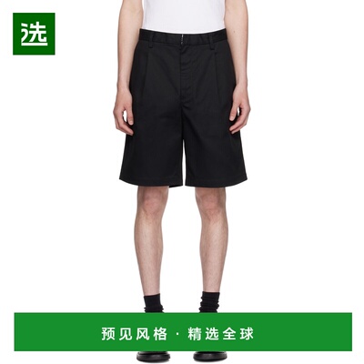 1h可退 香港直邮Wacko maria 男士 黑色 Dickies 联名褶裥短裤 25