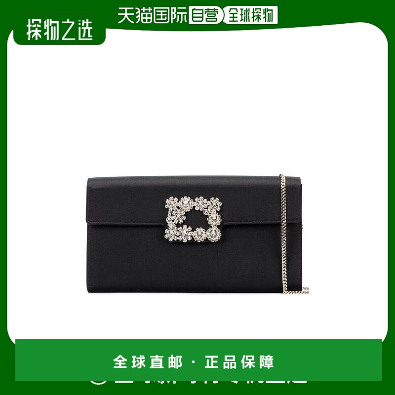 香港直邮Roger Vivier 水晶装饰单肩包 RBWAMFD0200RS0手拿包