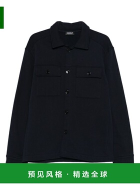 香港直邮DONDUP 男士衬衫 UC355KF0196UXXXDU890 AW2025 蓝色