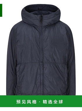 香港直邮Stone Island 石头岛 男士 標誌貼片拉鍊連帽夾克 K2S154