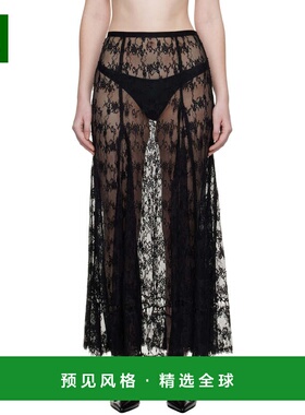 1h可退 香港直邮Collina Strada 女士 黑色 Pamela 半身裙 XX7018