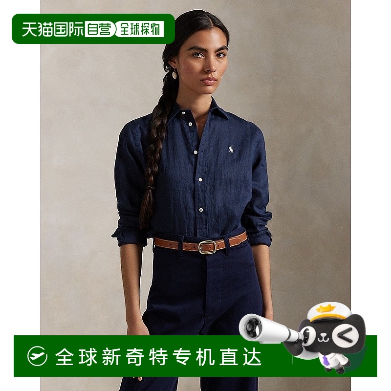 欧洲直邮RALPH LAUREN拉夫劳伦 Polo经典亚麻衬衫