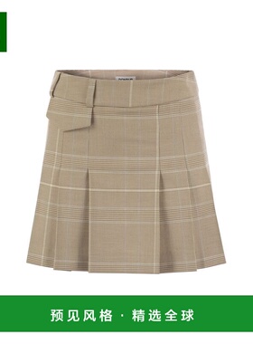 香港直邮DONDUP 女士半身裙 G574QS0164DXXX020 AW2024 浅棕色