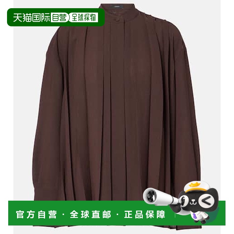 香港直邮JOSEPH 约瑟夫 女士 Malte 泡泡纱衫 brown棕色 舒适时尚