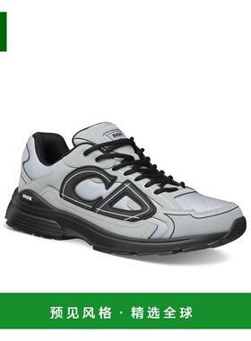 1h可退 欧洲直邮Dior迪奥 B30系列男士灰色网眼织物反光CD30标志