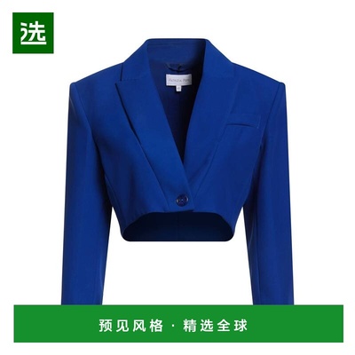 1h可退 香港直邮Patrizia Pepe 柏翠莎 佩佩 女士 夹克 blue蓝色