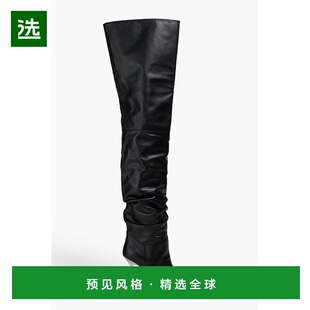 1h可退 香港直邮Amina Muaddi 女士 Olivia 皮质过膝靴子 OLIVIAG