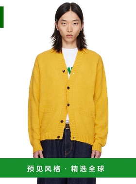 1h可退 香港直邮vowels 男士 黄色开衫 KW04810 yellow黄色 舒适