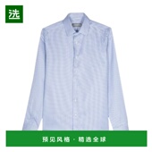 男士 蓝色 衬衫 香港直邮Canali GD03315CCLX0A1301 SS2024 长袖 衬
