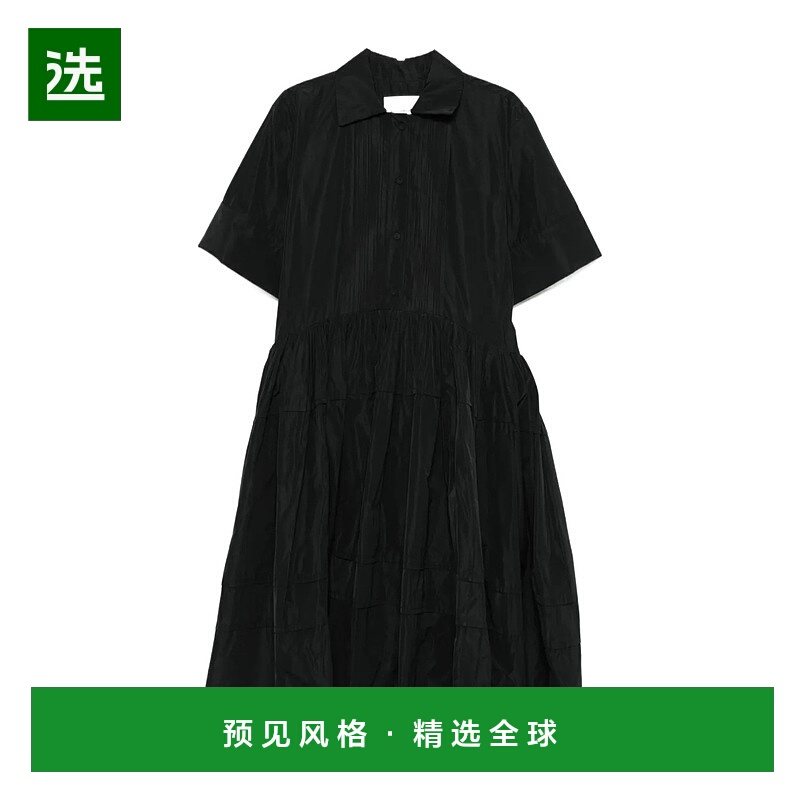 香港直邮Jil Sander 褶饰中长连衣裙 J02CT0493J70005