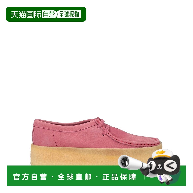 1h可退 香港直邮Clarks Originals 女士 绑带鞋 pink粉色 舒适时