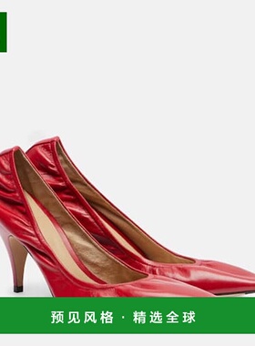 1h可退 香港直邮The Row 女士 Liisa 皮质浅口鞋 red红色 舒适时