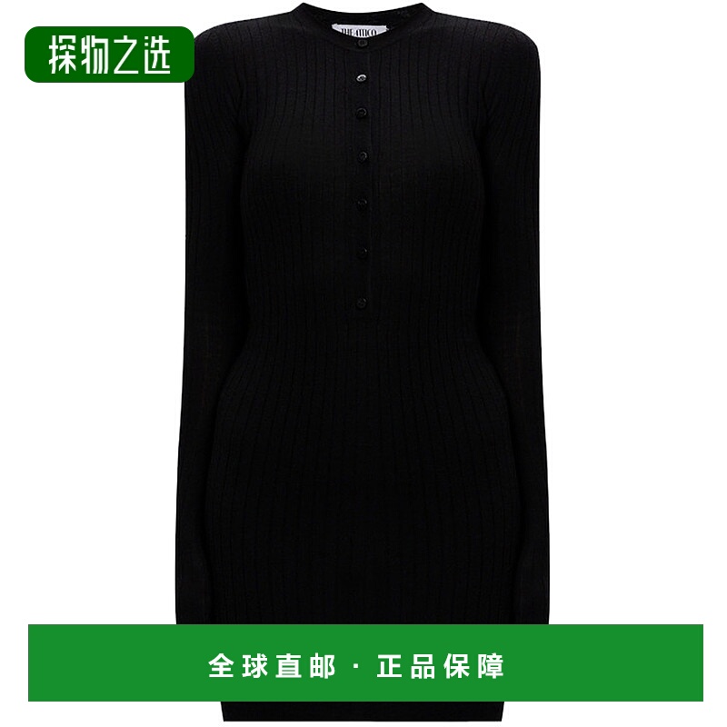 香港直邮The Attico 女士 粗罗纹迷你连衣裙 250WCA00348KWS006AA