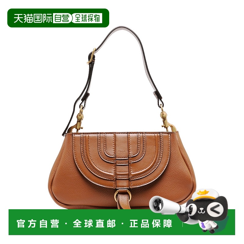 1h可退 香港直邮Chloe 蔻依 女士 Chloè Bags 皮革棕色单肩包 CH