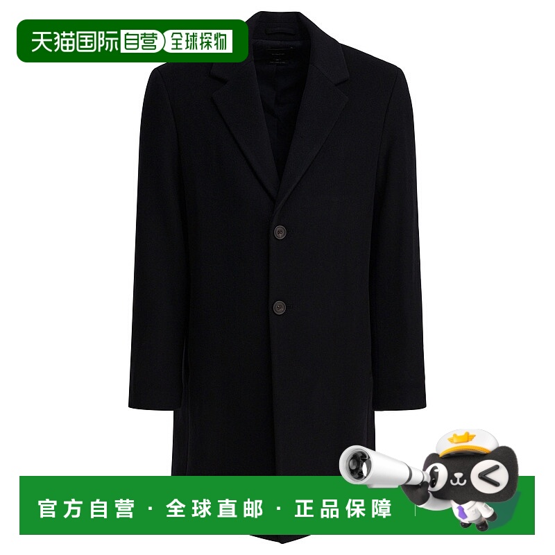 1h可退 香港直邮VINCE 男士 经典款意大利风羊毛混纺大衣 M072548