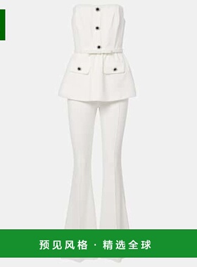 1h可退 香港直邮Self-Portrait 女士 cr&ecirc;pe 抹胸连衣裤性感