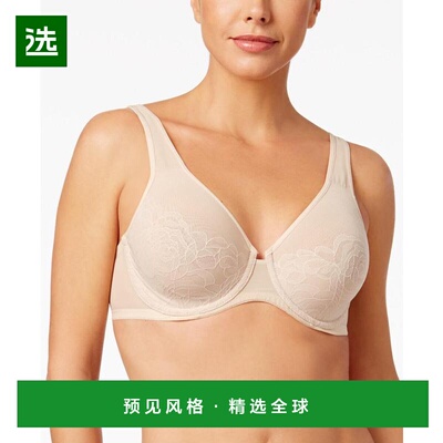 【美国直邮】Wacoal Stark Beauty 玫瑰蕾丝模压钢圈文胸 855225