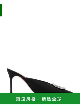 香港直邮AMINA MUADDI 女士高跟鞋 CAMELIAMULE90BLKWHT SS2025