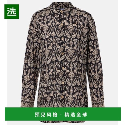 1h可退 香港直邮VERONICA BEARD 女士 Lloyd 佩斯利衬衫