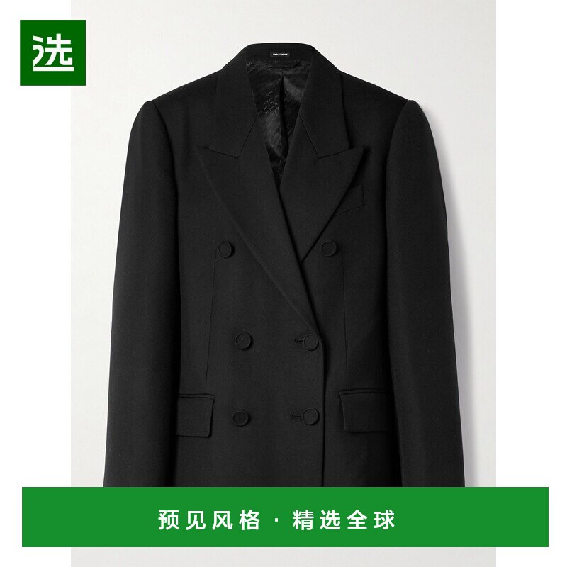 1h可退 Acne Studios 艾克妮 女士 双排扣羊毛/斜纹布西外套图片