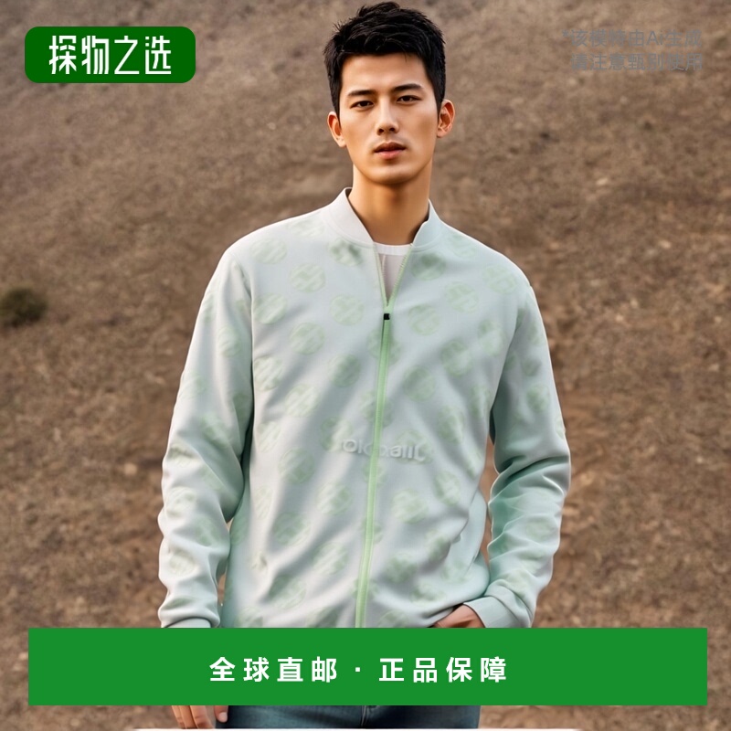 韩国直邮J.lindeberg金·林德伯格外套男女款黄绿色长袖拉链立领