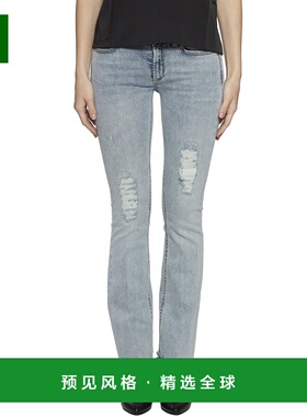 1h可退 香港直邮Dondup 女士 MOD. 荧光色牛仔裤 JDP126800BLUE