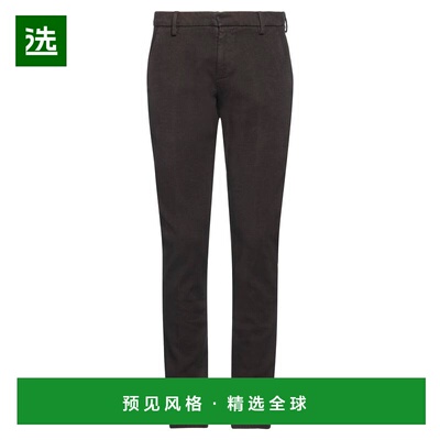 1h可退 香港直邮Dondup 男士 斜纹棉布裤 brown棕色 舒适时尚