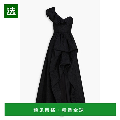 1h可退 香港直邮MARCHESA NOTTE 女士 单肩荷叶边泡泡纱睡裙 N74G