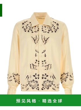 香港直邮BODE 男士衬衫 MRF25SH047ECRU AW2025 黄色 Cream satin