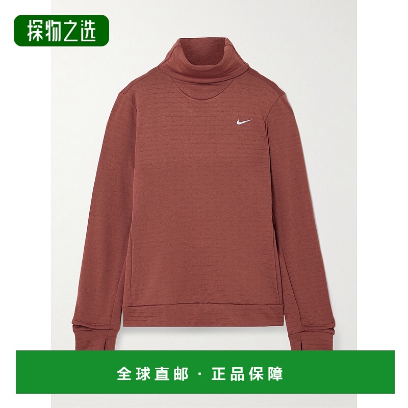 1h可退 香港直邮Nike 耐克 女士 弹性针织高领上衣 FB5306218REDS