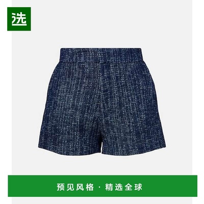 1h可退 香港直邮Frame Denim 女士 棉质花呢短裤 blue蓝色 舒适时