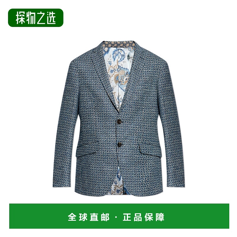 欧洲直邮etro/艾绰 男士夹克外套上衣 MRCA000699TTB45S9884羊毛