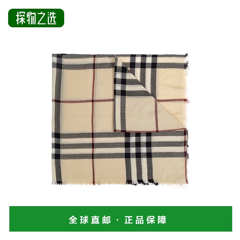 1h可退 欧洲直邮burberry 少女 围巾披肩羊毛