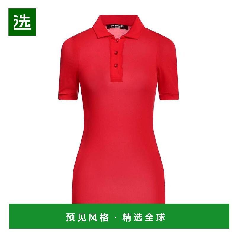 1h可退 香港直邮Raf Simons 拉夫·西蒙 女士 Polo衫 red红色 舒,女装/女士精品,POLO衫,淘宝优惠券,粉丝福利购,淘宝优惠卷
