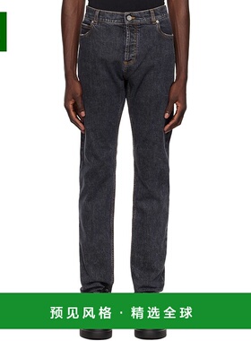 1h可退 香港直邮Balmain 巴尔曼 男士 黑色做旧牛仔裤 AH1MG000DD