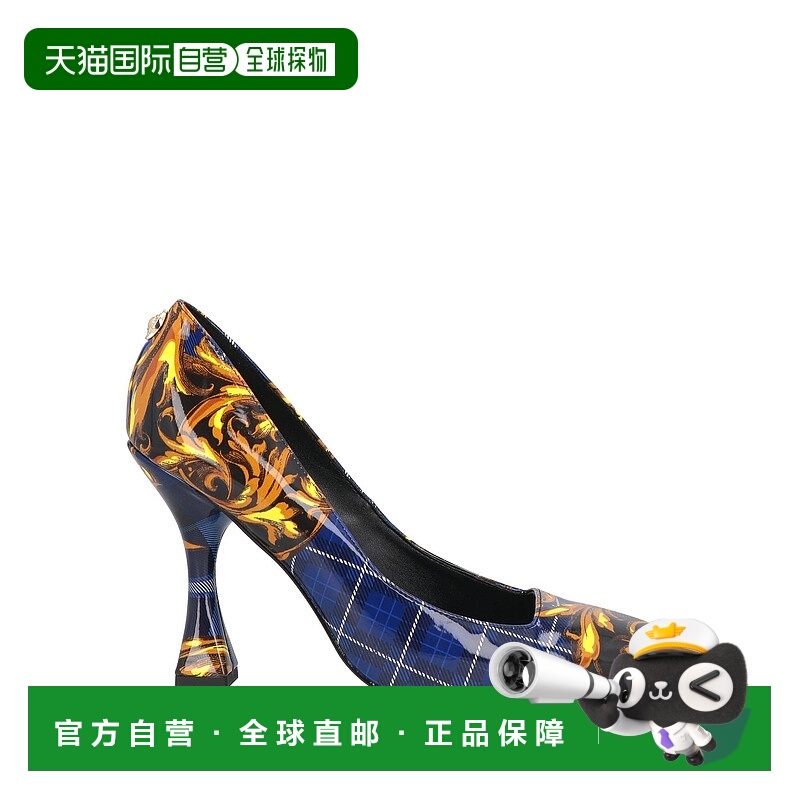 1h可退 香港直邮Versace Jeans 范思哲 女士 浅口鞋 blue蓝色 舒