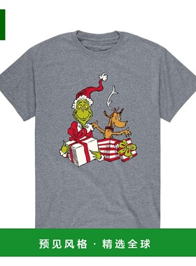 1h可退 【美国直邮】AIRWAVES|男士苏斯博士格林奇 Max Grinch T