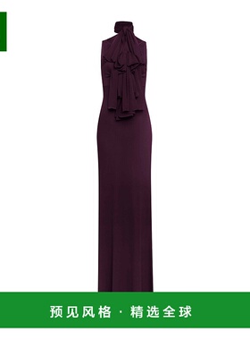 香港直邮Alaia 针织蝴蝶结连衣裙 AA9R2793J070B长裙