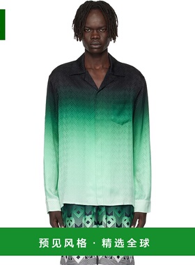 1h可退 香港直邮Casablanca 男士 绿色 & 黑色 Ping Pong Long Sl