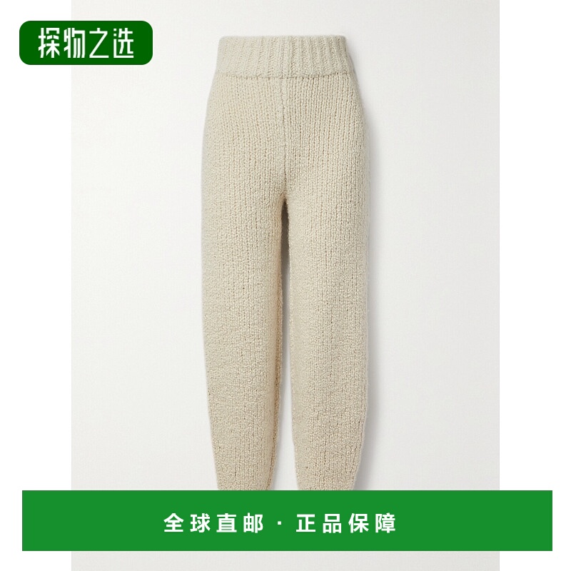 1h可退 香港直邮KHAITE 女士 Josephine 羊绒运动裤 8714700IVORY