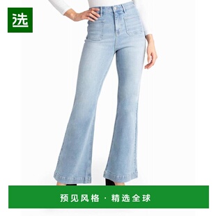 1h可退 【美国直邮】nicole miller 女士 牛仔裤喇叭裤潮牌 时尚