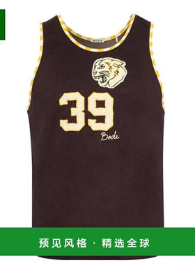 1h可退 香港直邮Bode 男士 BOBCAT MRS25CS037 汗衫式棕色马甲 BO