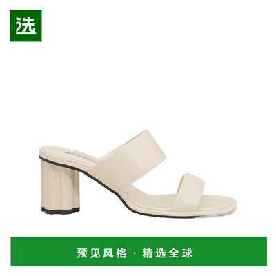 香港直邮Ami Paris 圆头高跟一脚蹬凉鞋 FSV908AL0095.