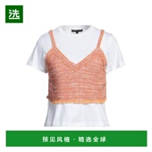 舒适透气 1h可退 个 上装 简约时尚 美国直邮 maje女士T恤无袖