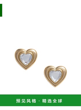 香港直邮SELF-PORTRAIT 女士耳饰 RS25601EGD SS2025 黄色 水晶心